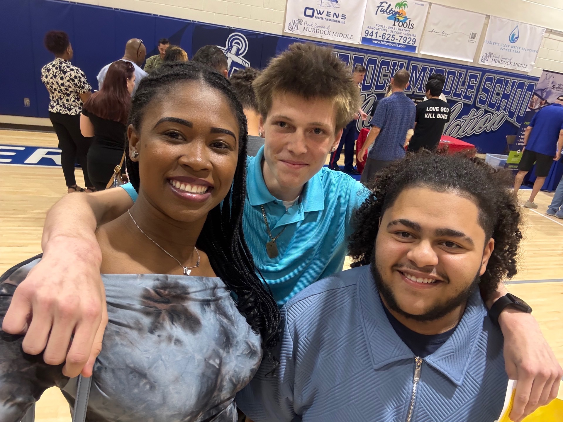 Davidson youth at a community event