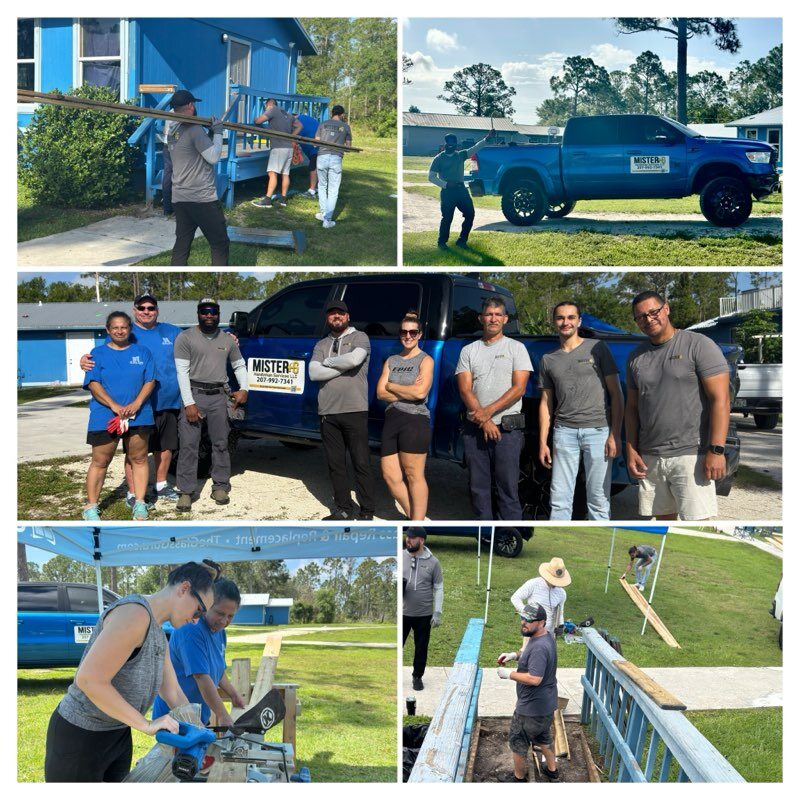 Volunteers from Mister Backflow serving the Davidson campus